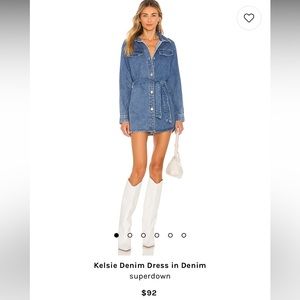 Superdown denim mini dress